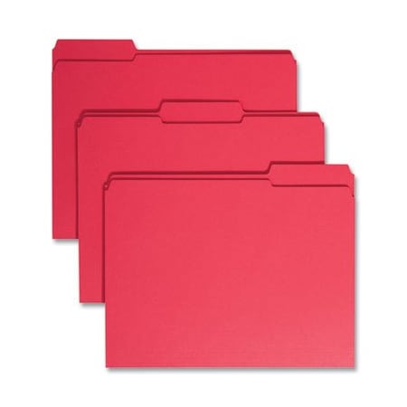 Smead FOLDER, 1/3 CUT, LTR, RD 12734